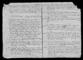 7 vues Registre paroissial. Baptêmes, mariages, sépultures (1714-avril 1715)