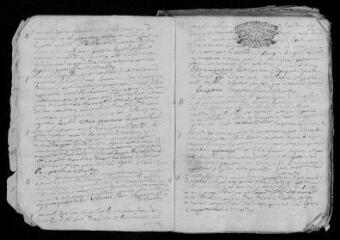 50 vues Registre paroissial. Baptêmes, mariages, sépultures (1727-1736) ; baptêmes, sépultures (janvier 1737)