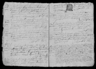 11 vues Registre paroissial. Baptêmes, mariages, sépultures (1686-novembre 1687)