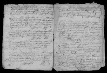 10 vues  - Registre paroissial. Baptêmes, mariages, sépultures (1691-février 1692) (ouvre la visionneuse)
