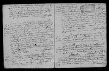 11 vues Registre paroissial. Baptêmes, mariages, sépultures (1702) ; mariages, sépultures (janvier 1703)