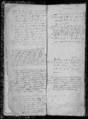 217 vues Registre paroissial des baptêmes (1593-1627) + sépultures de 1593 à ?
