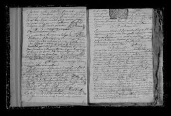 280 vues Registre paroissial. Baptêmes, mariages, sépultures (février 1703-décembre 1722) ; baptême (février 1723)