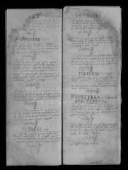 156 vues  - Registre paroissial. Baptêmes (1591-février 1630) ; mariages (1602-1625) ; sépultures (1602-mai 1621) (ouvre la visionneuse)