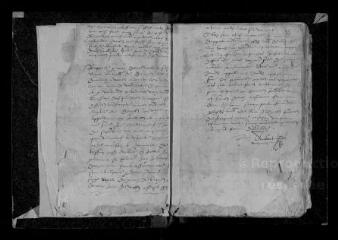 184 vues  - Registre paroissial. Baptêmes (1630-novembre 1673) (ouvre la visionneuse)