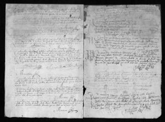 86 vues Registre paroissial. Baptêmes (novembre 1673-octobre 1692) ; mariages (février 1672-juillet 1692) ; sépultures (août 1688-janvier 1689)