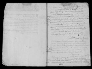 25 vues Registre paroissial. Baptêmes, mariages, sépultures (1710-1712) ; baptême (janvier 1713)