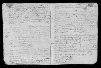 7 vues Registre paroissial. Baptêmes, sépultures (mai-décembre 1692)