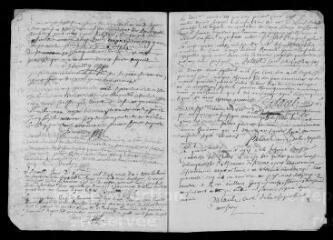 7 vues Registre paroissial. Baptêmes, mariages, sépultures (1709-janvier 1711)