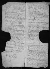 98 vues Registre paroissial. Mariages (décembre 1609-février 1665) ; sépultures (août 1607-février 1665)