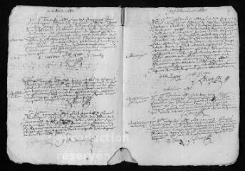 7 vues  - Registre paroissial. Baptêmes, mariages, sépultures (avril 1680-juin 1681) (ouvre la visionneuse)