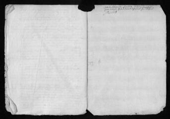 5 vues Registre paroissial. Baptêmes, sépultures (mars-juin 1688)