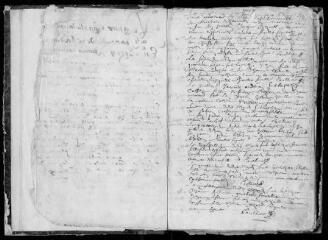 111 vues Registre paroissial. Baptêmes (décembre 1646-mars 1674) ; baptêmes, mariages, sépultures (1669-1671)