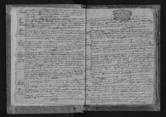 212 vues Registre paroissial. Baptêmes, mariages, sépultures (1734-1753) ; sépulture (janvier 1754)