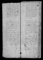130 vues  - Registre paroissial. Baptêmes (1569-juin 1589) (ouvre la visionneuse)
