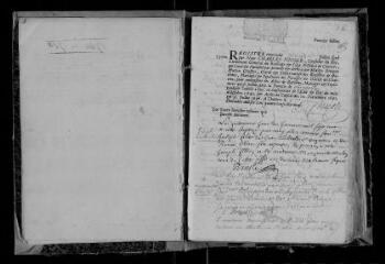 215 vues Registre paroissial. Baptêmes, mariages, sépultures (1700-avril 1711)