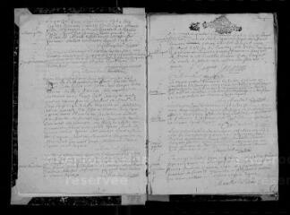 301 vues Registre paroissial. Baptêmes, mariages, sépultures (1694-janvier 1711)