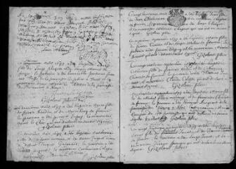 241 vues Registre paroissial. Baptêmes, mariages, sépultures (1683-1702) ; baptêmes, mariages (janvier 1703)