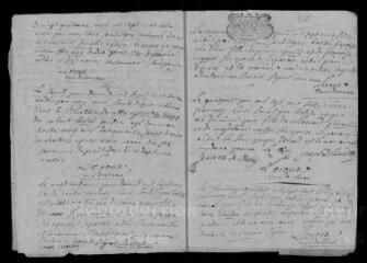 9 vues  - Registre paroissial. Baptêmes, mariages, sépultures (1716) ; baptême (janvier 1717). (ouvre la visionneuse)
