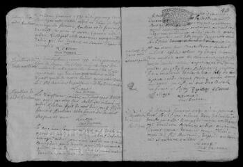 15 vues Registre paroissial. Baptêmes, mariages, sépultures (septembre 1730-juin 1732)