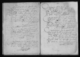 21 vues  - Registre paroissial. Baptêmes (1635-mai 1637) (ouvre la visionneuse)