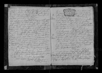 61 vues  - Registre paroissial. Baptêmes, mariages, sépultures (1722-février 1733) (ouvre la visionneuse)