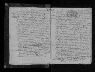 72 vues Registre paroissial. Baptêmes, mariages, sépultures (février 1733-novembre 1742)