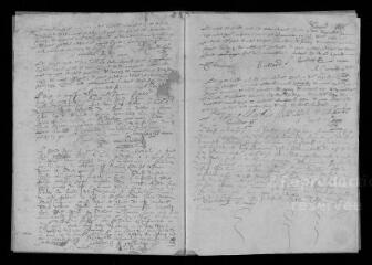 103 vues Registre paroissial. Baptêmes, mariages, sépultures (1668 ; 1670-avril 1692)