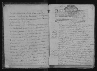 203 vues Registre paroissial. Baptêmes, mariages, sépultures (février 1711- 1729) ; baptêmes, sépultures (janvier 1730)