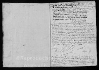 14 vues Registre paroissial. Baptêmes, mariages, sépultures (mai-novembre 1692)
