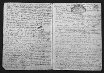 16 vues Registre paroissial. Baptêmes, mariages, sépultures (février 1711- octobre 1712)