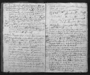37 vues Registre paroissial. Baptêmes, mariages, sépultures (1724-1729) ; baptême (janvier 1730)