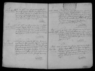 15 vues Registre paroissial. Baptêmes, mariages, sépultures (1701) ; mariage (janvier 1702)