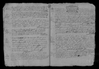 9 vues  - Registre paroissial. Baptêmes, mariages, sépultures (1731) ; baptême (janvier 1732) (ouvre la visionneuse)