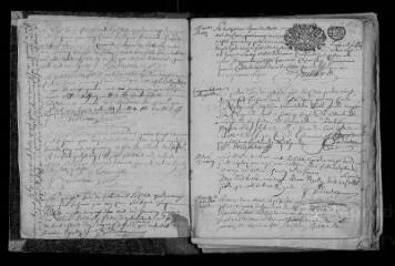 115 vues Registre paroissial. Baptêmes, mariages, sépultures (1693-1702) ; baptêmes, sépultures (janvier 1703)