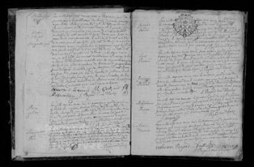 128 vues Registre paroissial. Baptêmes, mariages, sépultures (1733 - 1742)