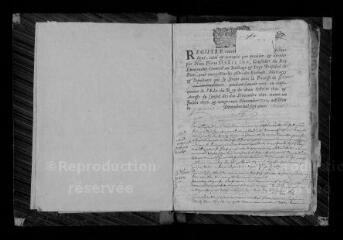 100 vues Registre paroissial. Baptêmes, mariages, sépultures (1703-1708 ; 1710-1719 ; 1721)