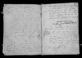 87 vues Registre paroissial. Baptêmes (avril 1632-mars 1657)
