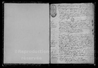 115 vues Registre paroissial. Baptêmes, mariages, sépultures (1711-octobre 1720)