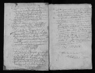 105 vues Registre paroissial des baptêmes (1630-1653)