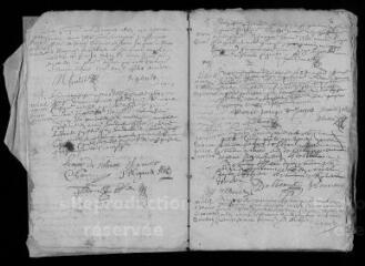 27 vues Registre paroissial des baptêmes, mariages, sépultures (mai 1683- juillet 1688)