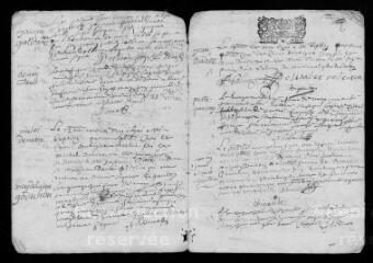 11 vues  - Registre paroissial des baptêmes, mariages, sépultures (1701) (ouvre la visionneuse)