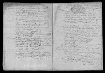 13 vues Registre paroissial des baptêmes, mariages, sépultures (1709-fév. 1710)