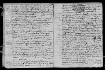 12 vues Registre paroissial des baptêmes, mariages, sépultures (1731-mars 1732)