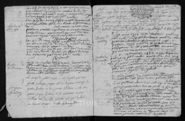 20 vues  - Registre paroissial des baptêmes, mariages, sépultures (avril 1732-mai 1735) (ouvre la visionneuse)