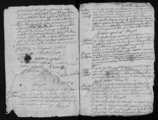 10 vues Registre paroissial des baptêmes, mariages, sépultures (1739-1740)