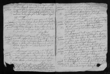 7 vues  - Registre paroissial des baptêmes, mariages (1747) (ouvre la visionneuse)