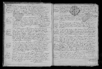 211 vues Registre paroissial. Baptêmes, mariages, sépultures (juillet 1731-1762)