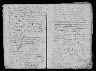 29 vues Registre paroissial. Baptêmes (mars 1665-janvier 1667) ; sépultures (janvier 1665-janvier 1667) ; mariages (janvier 1665-octobre 1666)