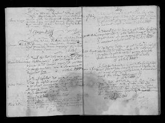 15 vues Registre paroissial. Baptêmes (février 1667-mars 1668)